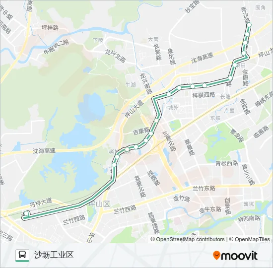 M427 Bus Line Map