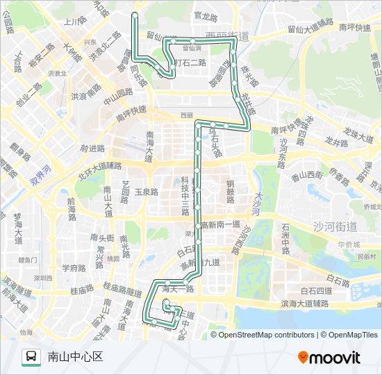 公交M429路的线路图