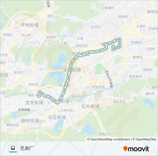 公交M434路的线路图