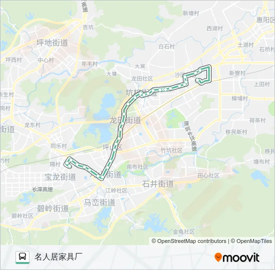 M434 Bus Line Map
