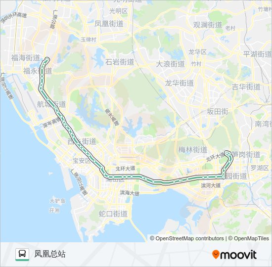 公交M435路的线路图