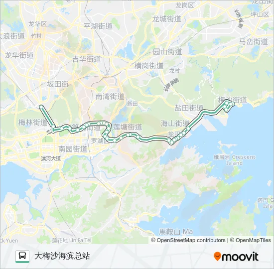 M437 Bus Line Map