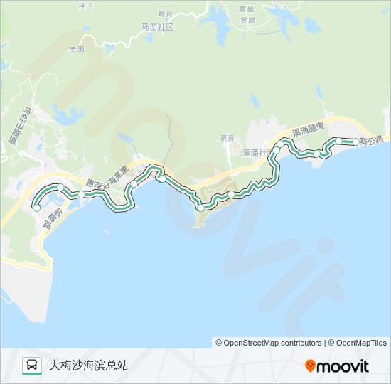公交M438路的线路图