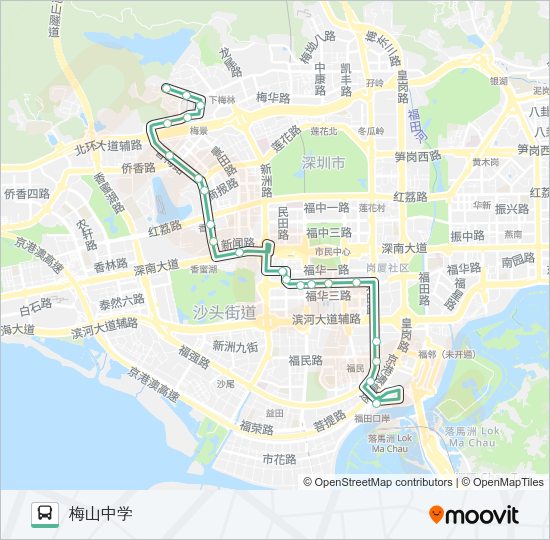 公交M441路的线路图