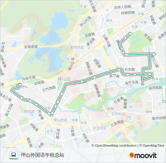M443 Bus Line Map