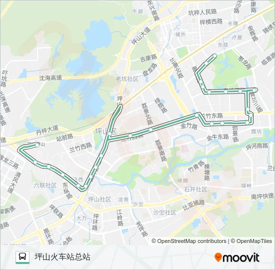 M443 Bus Line Map