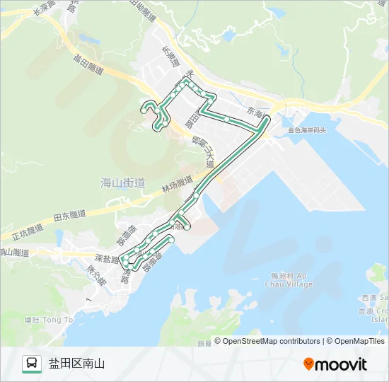 M444 Bus Line Map