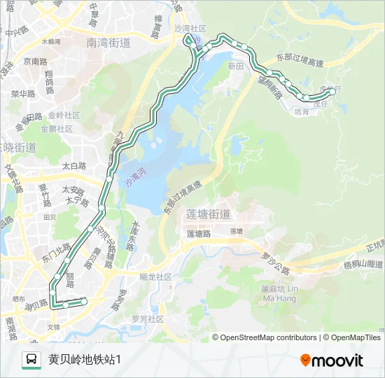 M445 Bus Line Map