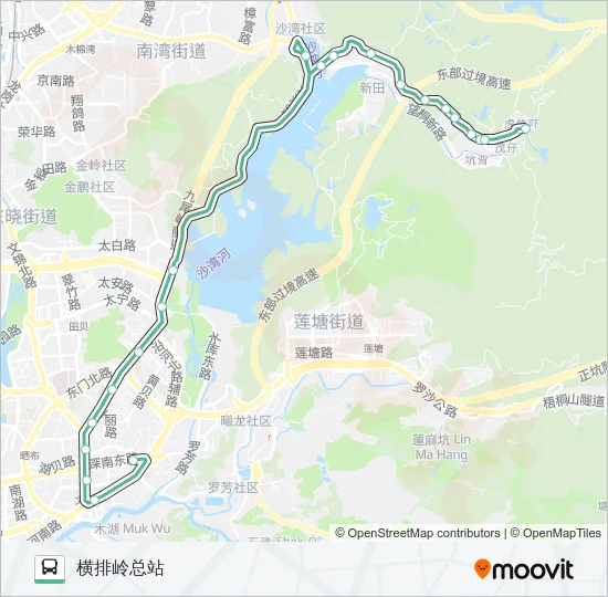 M445 Bus Line Map