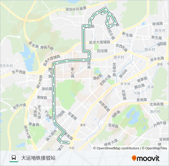 公交M446路的线路图