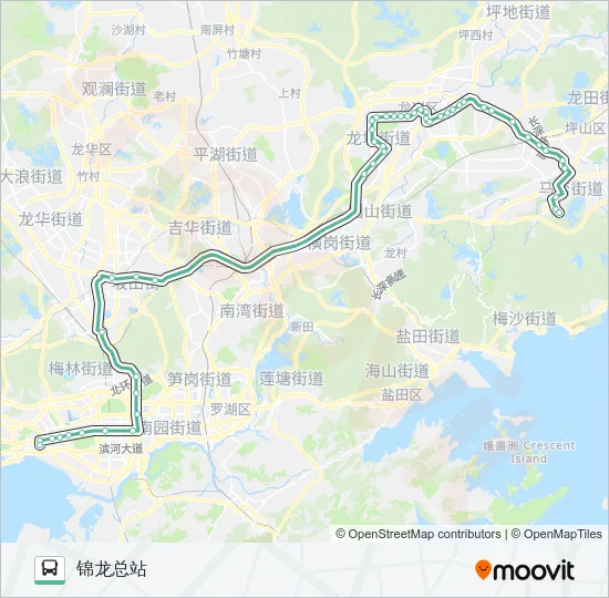 M447 Bus Line Map