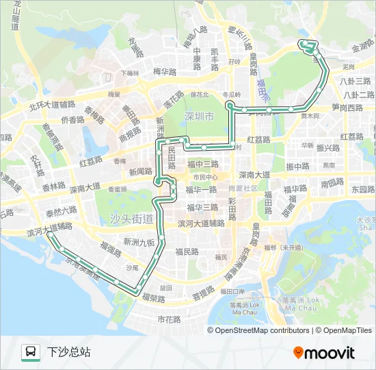 M454 Bus Line Map
