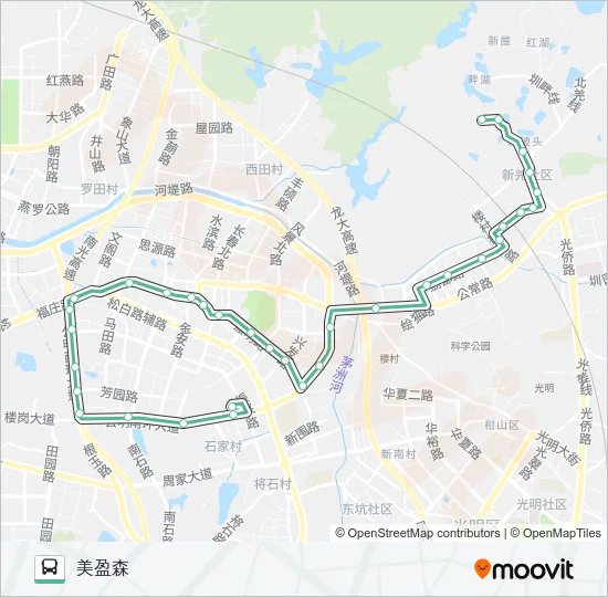 M455 Bus Line Map