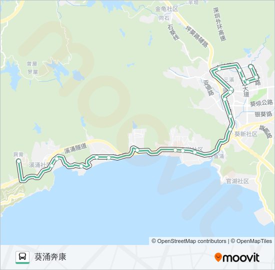 公交M456路的线路图