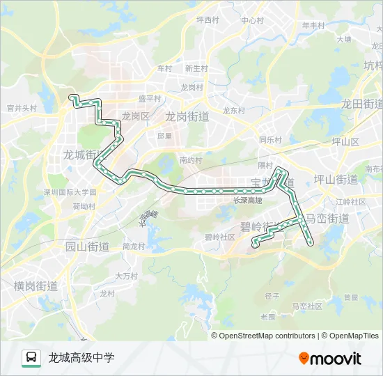 M458 Bus Line Map