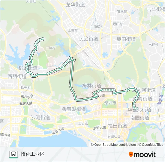 M460 Bus Line Map