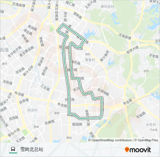 M461 Bus Line Map