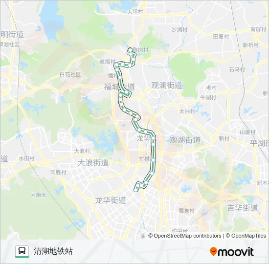 M464 Bus Line Map