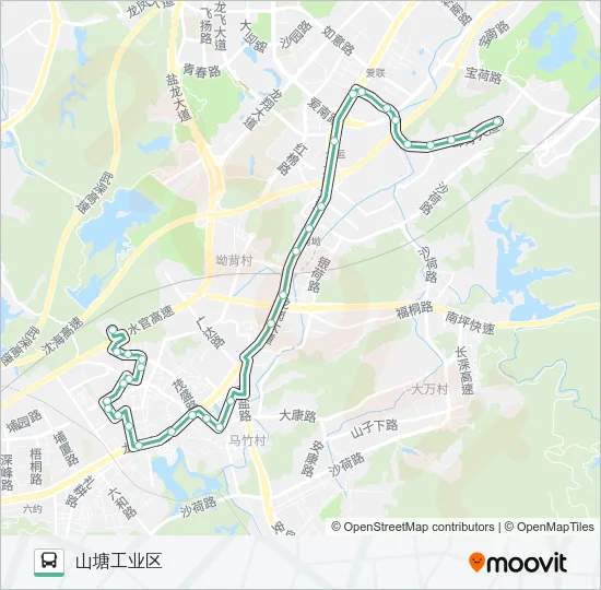M466 Bus Line Map