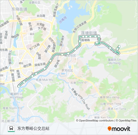 公交M468路的线路图