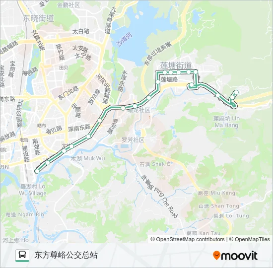 M468 Bus Line Map