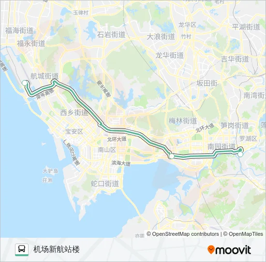 机场2线 Bus Line Map