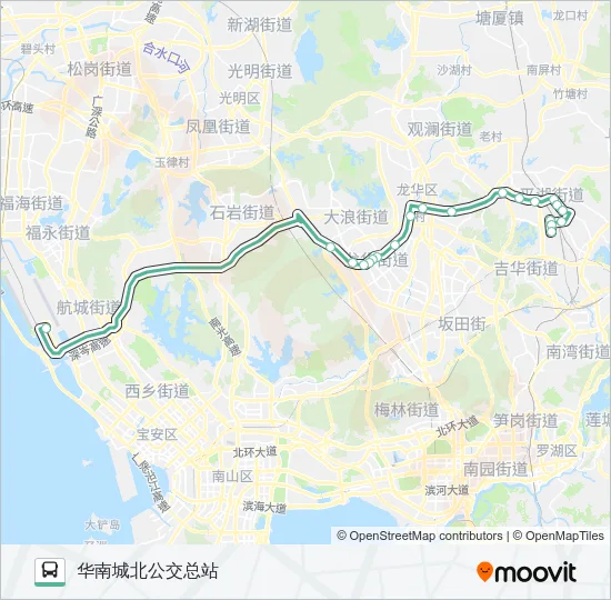 公交机场4路的线路图