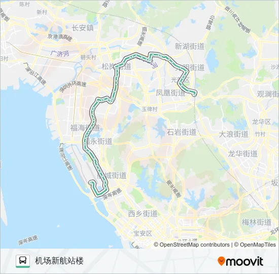机场5线 Bus Line Map