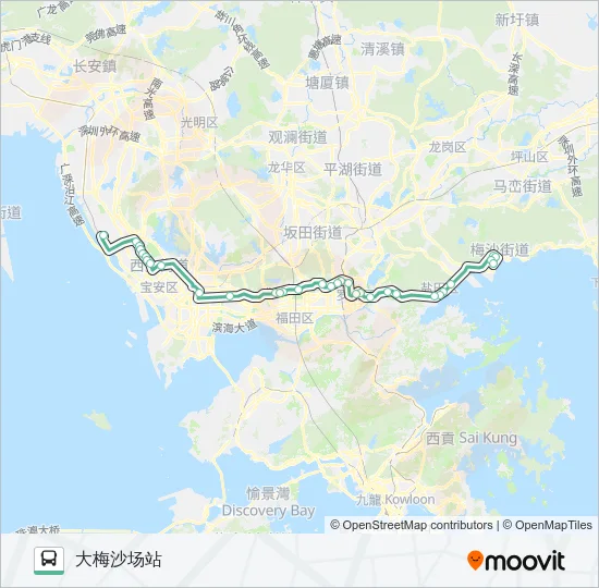 公交机场6路的线路图