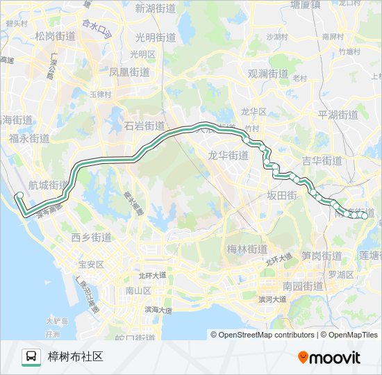 公交机场7路的线路图