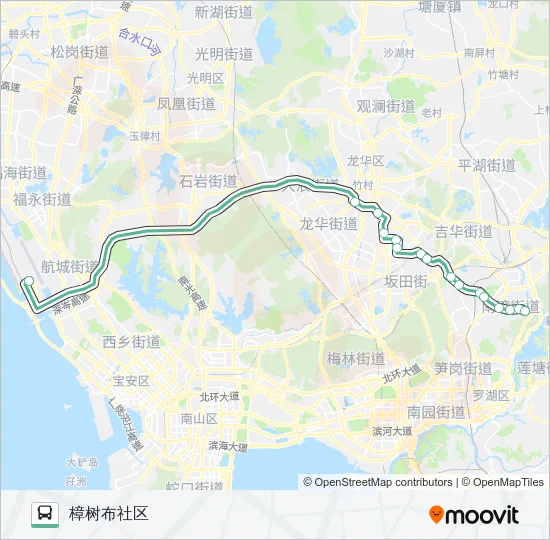 机场7线 Bus Line Map