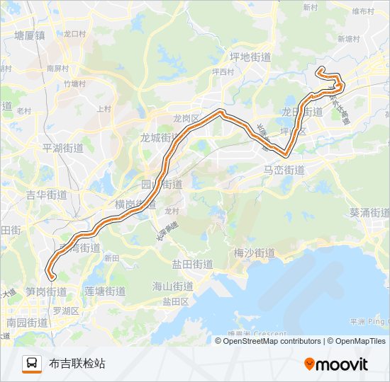 公交深惠3A路的线路图