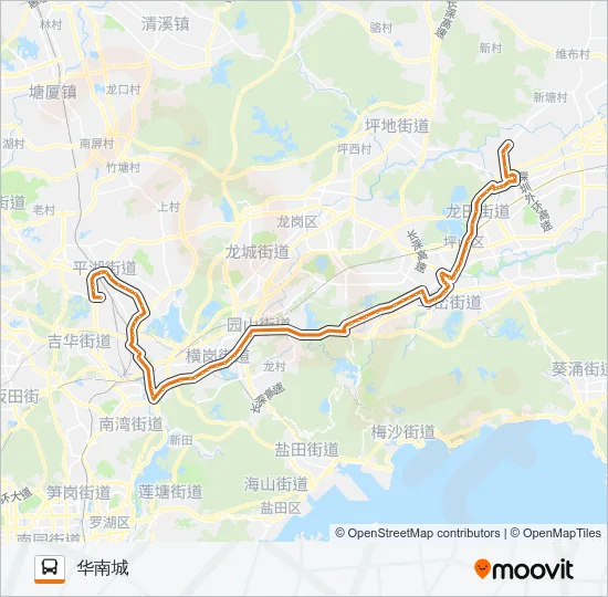 深惠3线 Bus Line Map