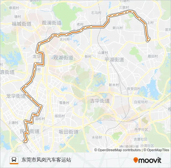 深莞2线 Bus Line Map