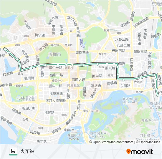公交25区间路的线路图
