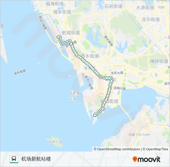 机场10线 Bus Line Map