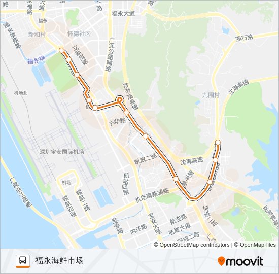 公交高峰专号路的线路图