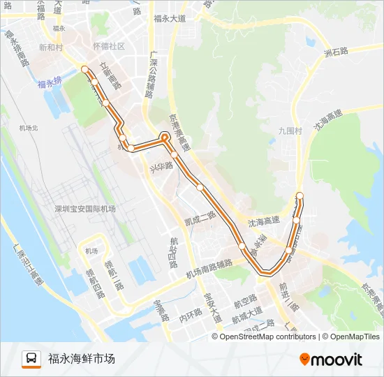 高峰专线号 Bus Line Map