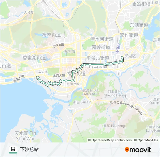 103B短线 Bus Line Map