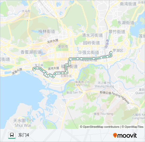 公交103B短路的线路图