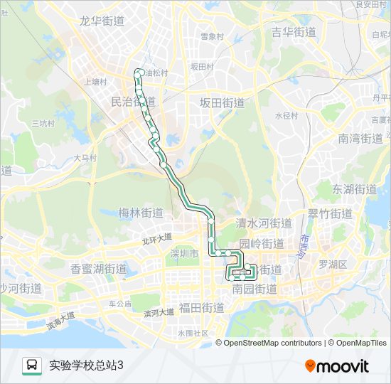 302区间线 bus Line Map