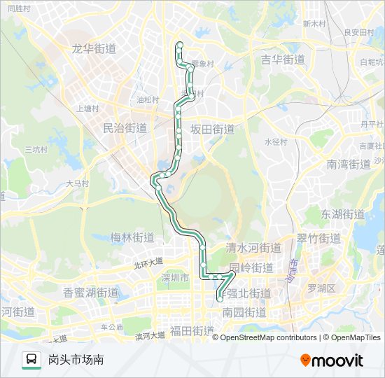 公交317区间路的线路图