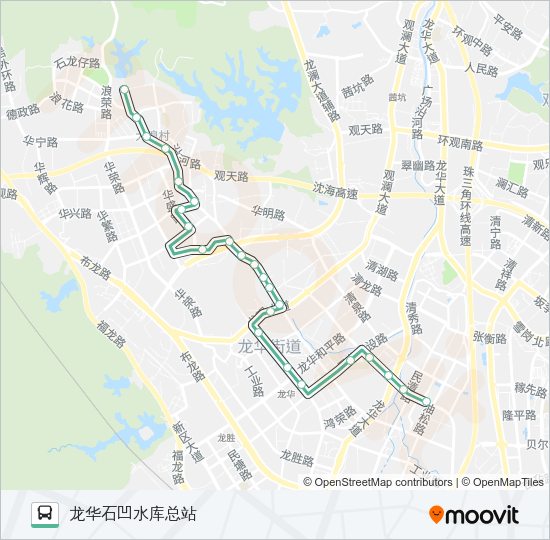 公交324区间路的线路图