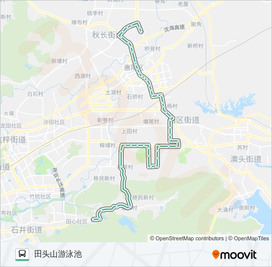公交大亚湾138路的线路图