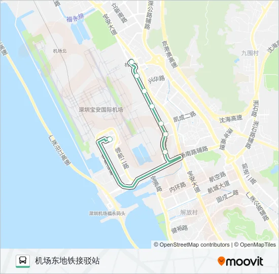 机场5线区间 Bus Line Map