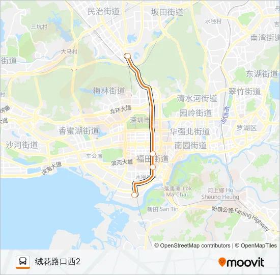 公交高峰专3号路的线路图