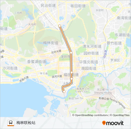 高峰专线3号 Bus Line Map