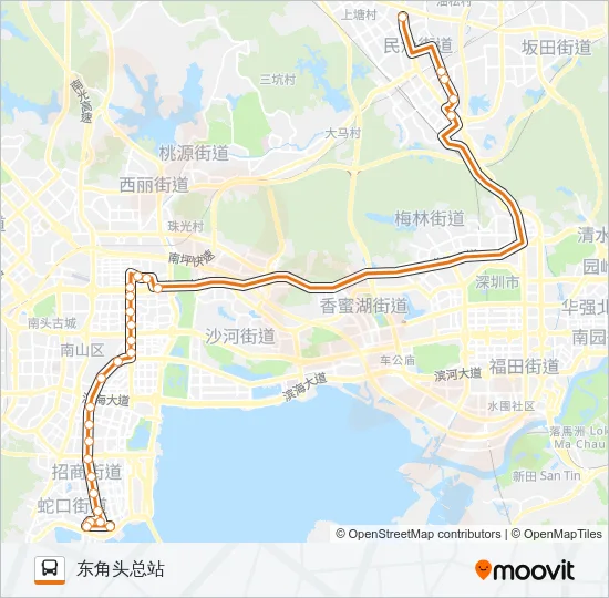 公交高峰专7号路的线路图