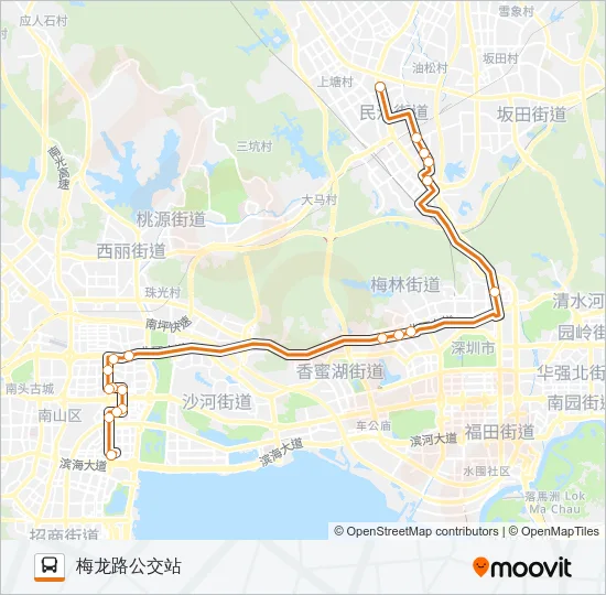 高峰专线7号 Bus Line Map