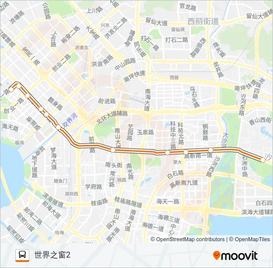 高峰专线8号 Bus Line Map